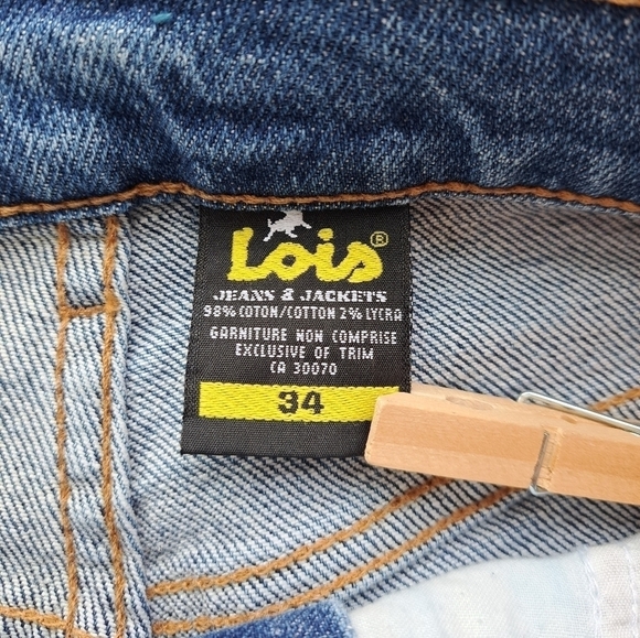 Vintage original LOIS blue jeans, high waist Mom jeans. Made in Canada, … - Picture 15 of 16